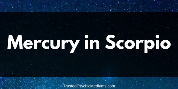 Mercury in Scorpio