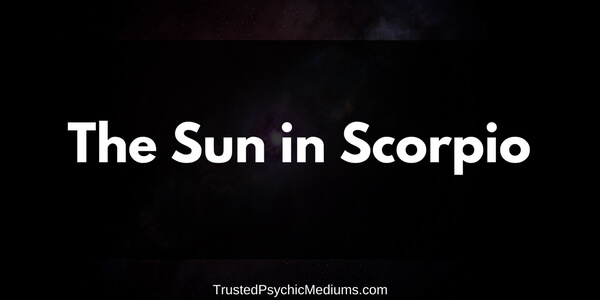 The Sun in Scorpio