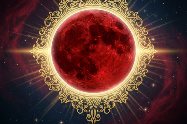 Blood Worm Moon March 2026 cosmic spiritual cover image