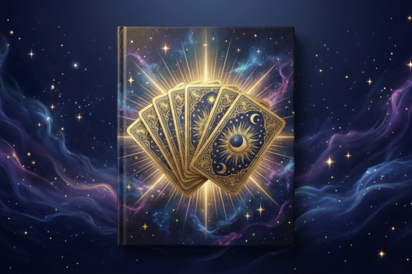 Cosmic spiritual cover image for choosing your first tarot deck guide
